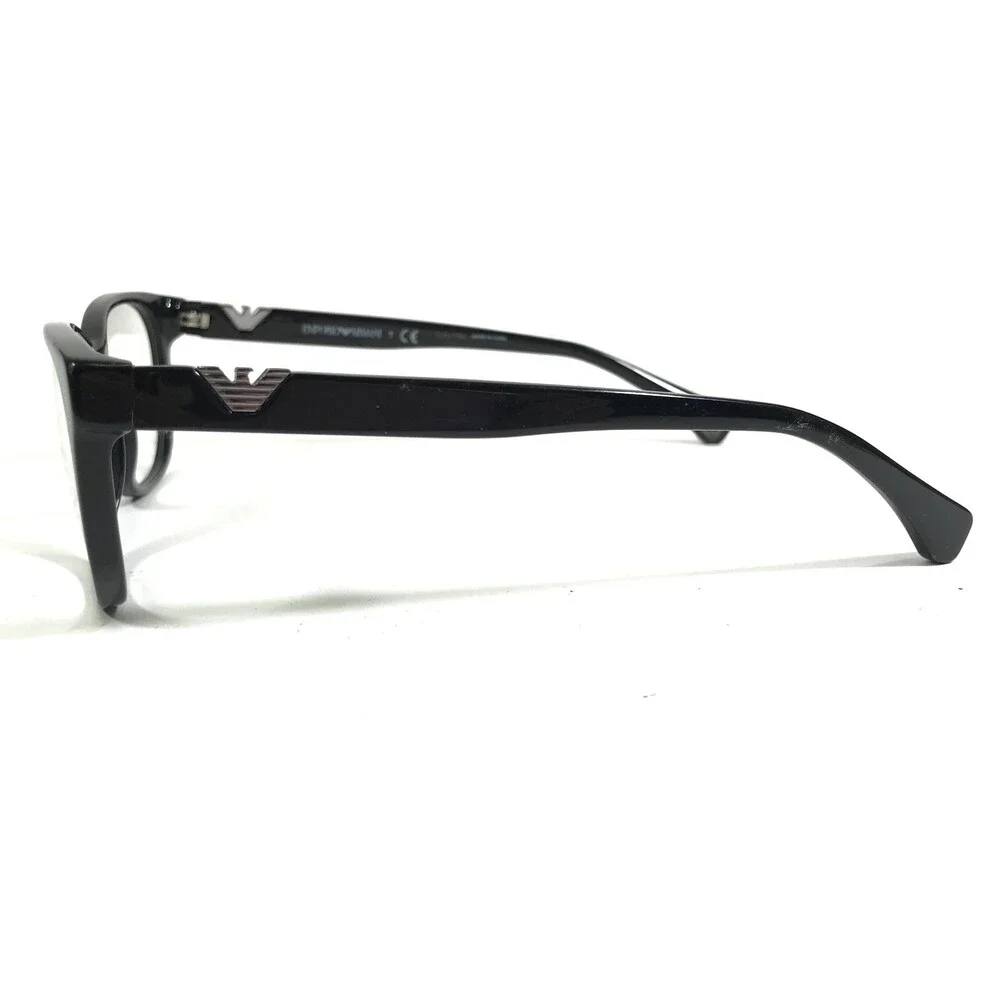 Emporio Armani Eyeglasses Frames EA3039 5017 Polished Black Round 52-16-140